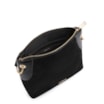 Bolsa Transversal Argola Couro Camurça/Couro Preto - imagem 4