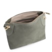 Bolsa Transversal Argola Couro Camurça Verde/Couro Verde - imagem 4