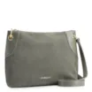 Bolsa Transversal Argola Couro Camurça Verde/Couro Verde - imagem 2
