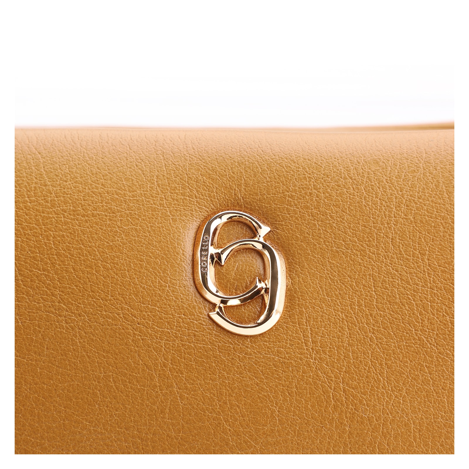 Bolsa Transversal Bag Charm Couro Amarelo