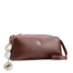 Bolsa Transversal Bag Charm Couro Marrom - imagem 3