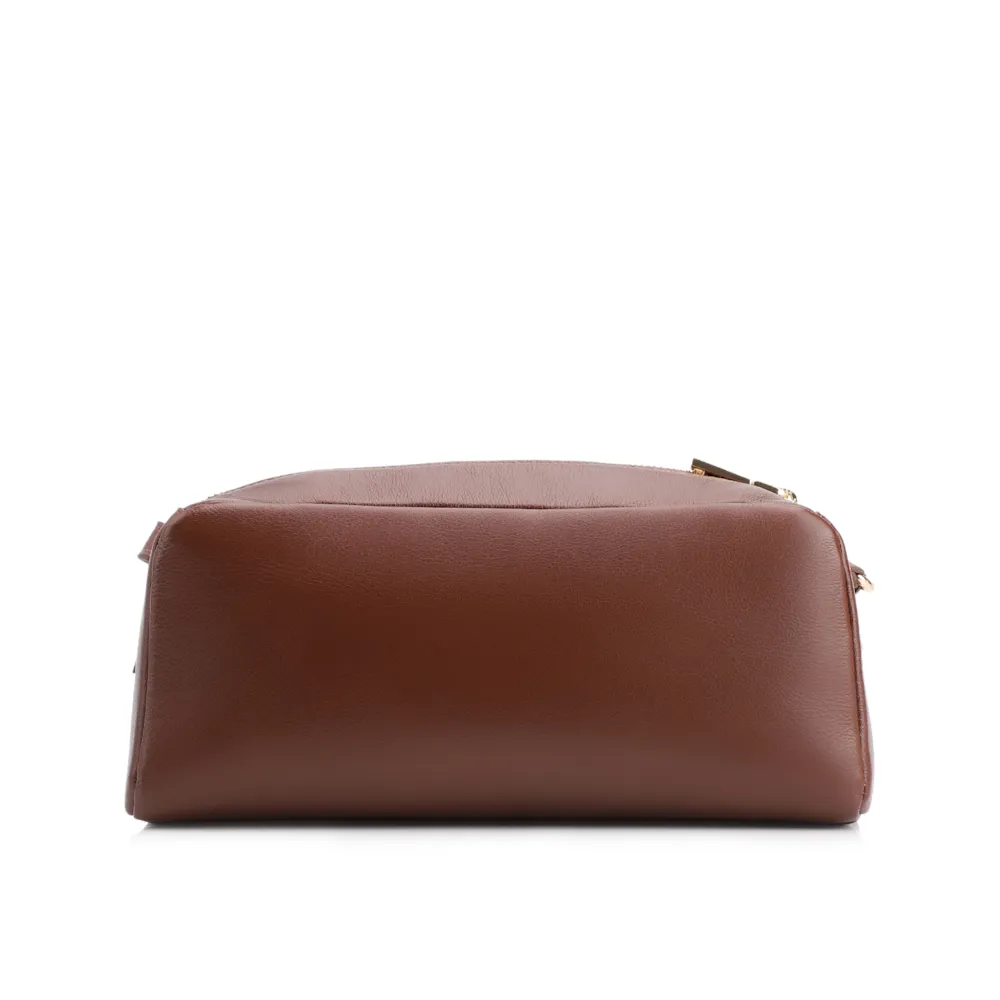 Bolsa Transversal Bag Charm Couro Marrom - imagem 4