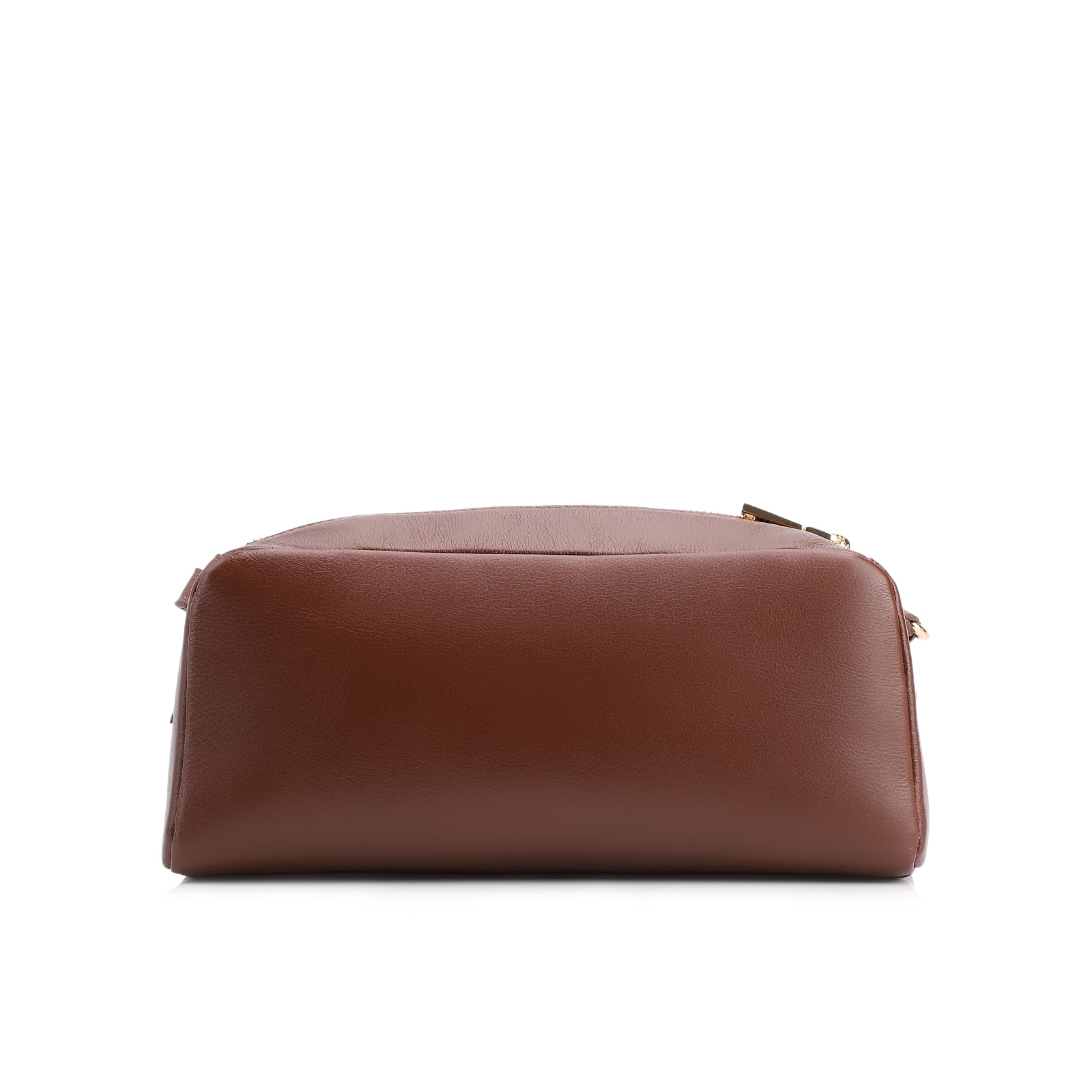 Bolsa Transversal Bag Charm Couro Marrom