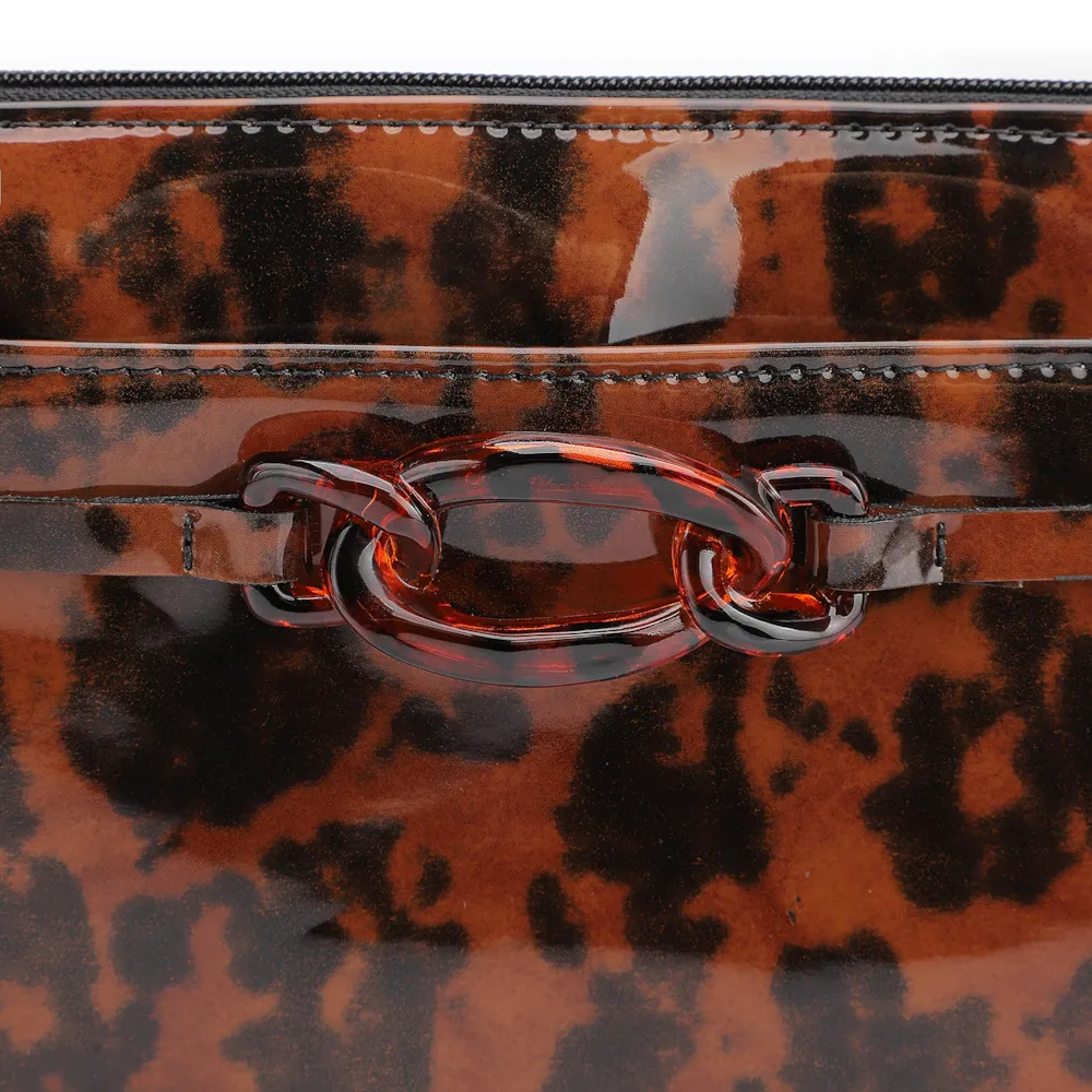 Bolsa Transversal Bridão Alt Verniz Tartaruga - imagem 5