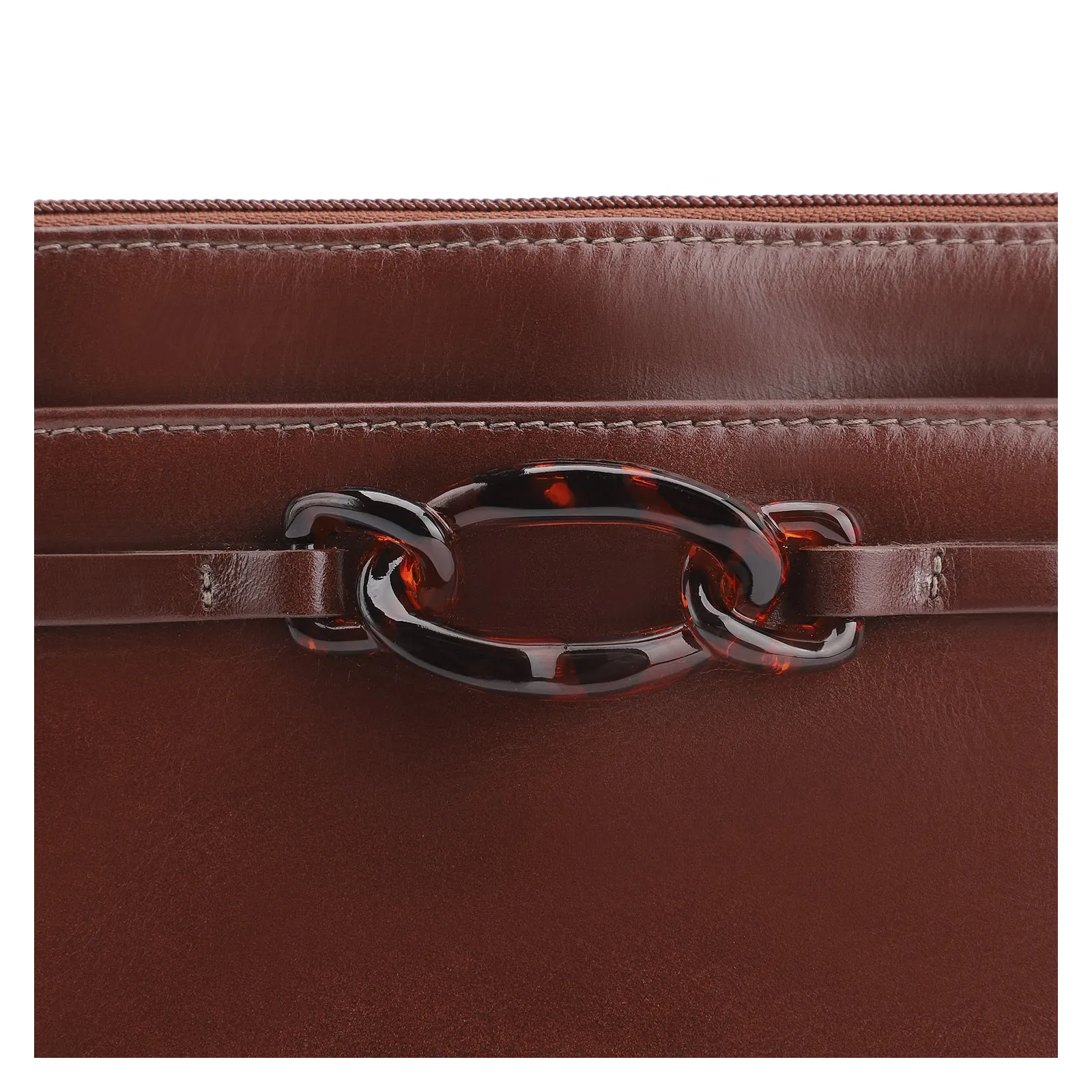 Bolsa Transversal Bridão Couro Marrom