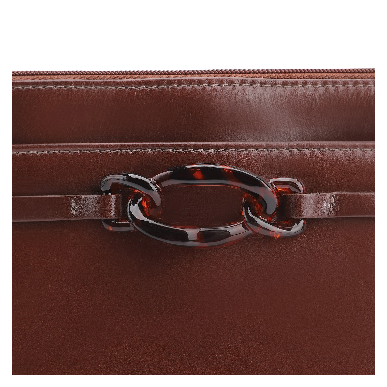 Bolsa Transversal Bridão Couro Marrom