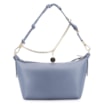 Bolsa Transversal Cordão Couro Azul - imagem 4
