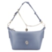 Bolsa Transversal Cordão Couro Azul - imagem 1
