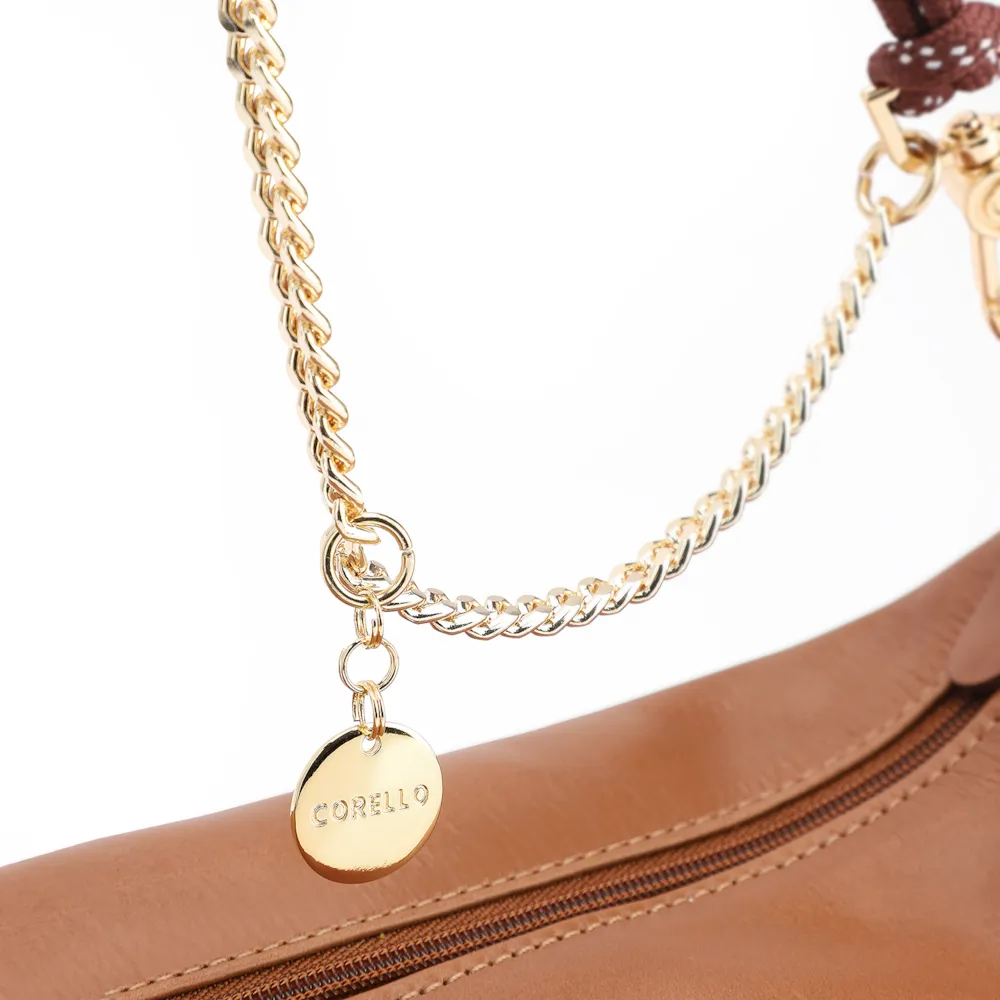 Bolsa Transversal Cordão Couro Marrom - imagem 8