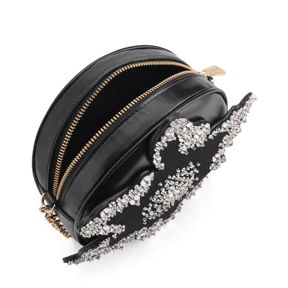 Bolsa Transversal Corello x Vitor Zerbinato Couro Preto - imagem 4