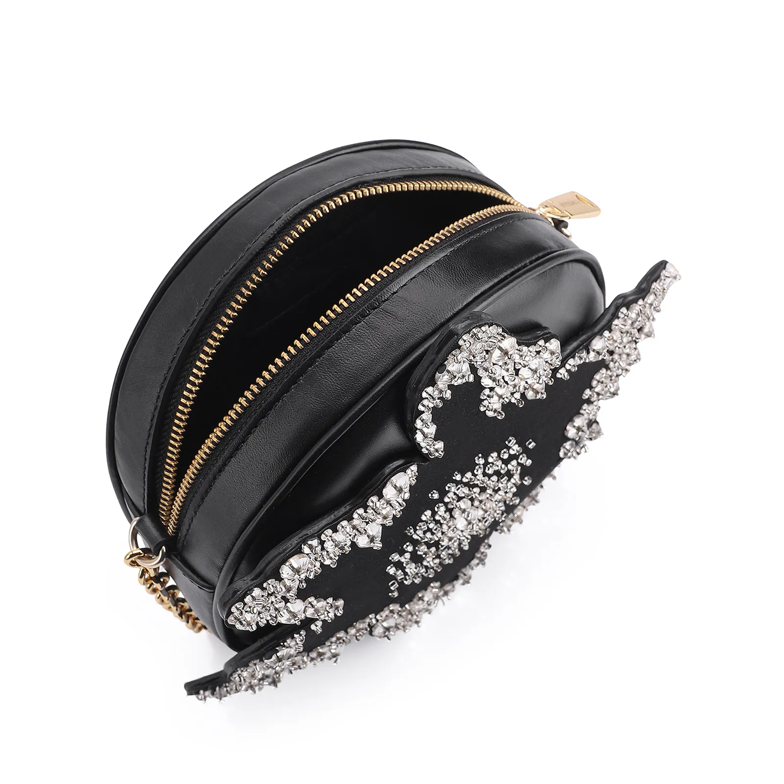 Bolsa Transversal Corello x Vitor Zerbinato Couro Preto