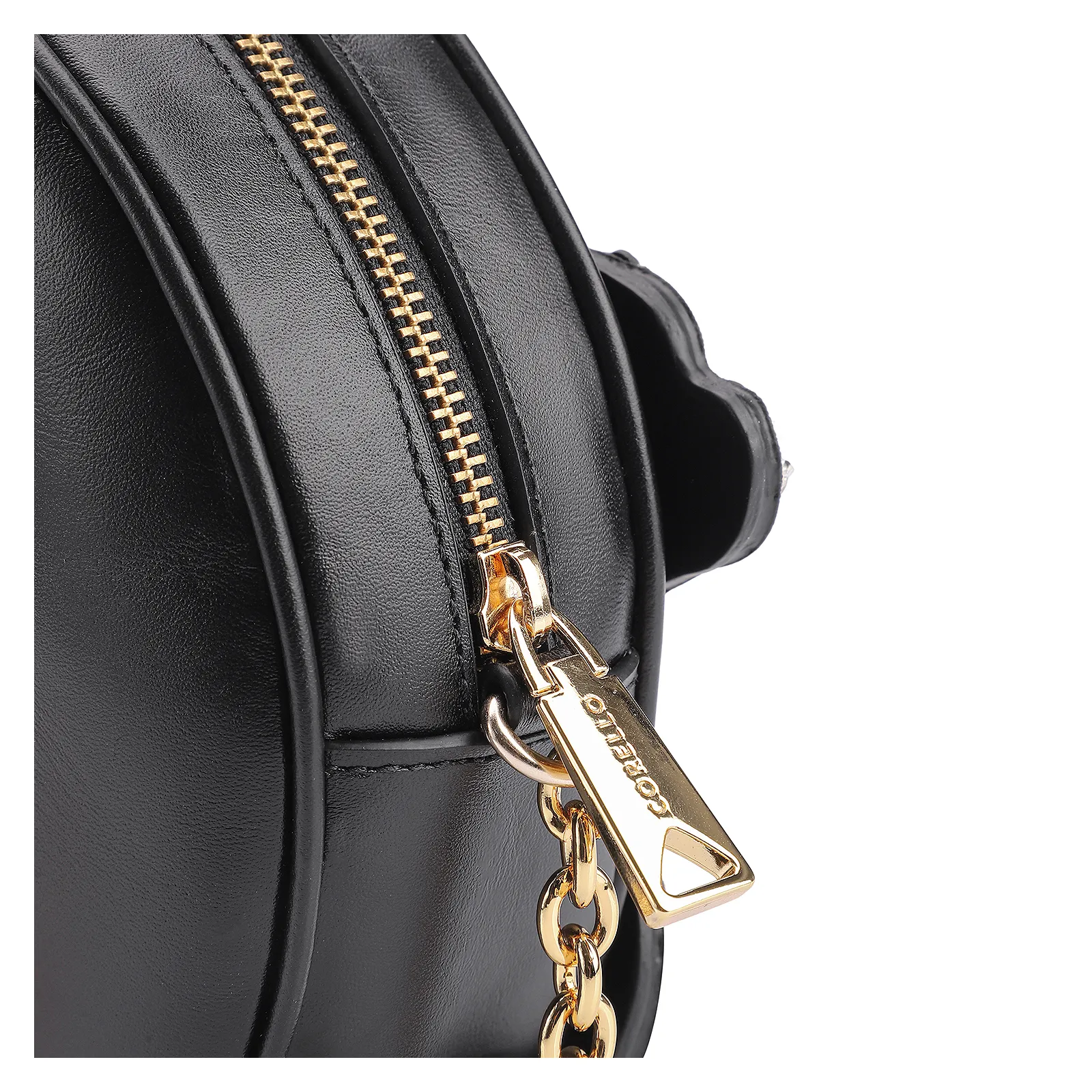 Bolsa Transversal Corello x Vitor Zerbinato Couro Preto