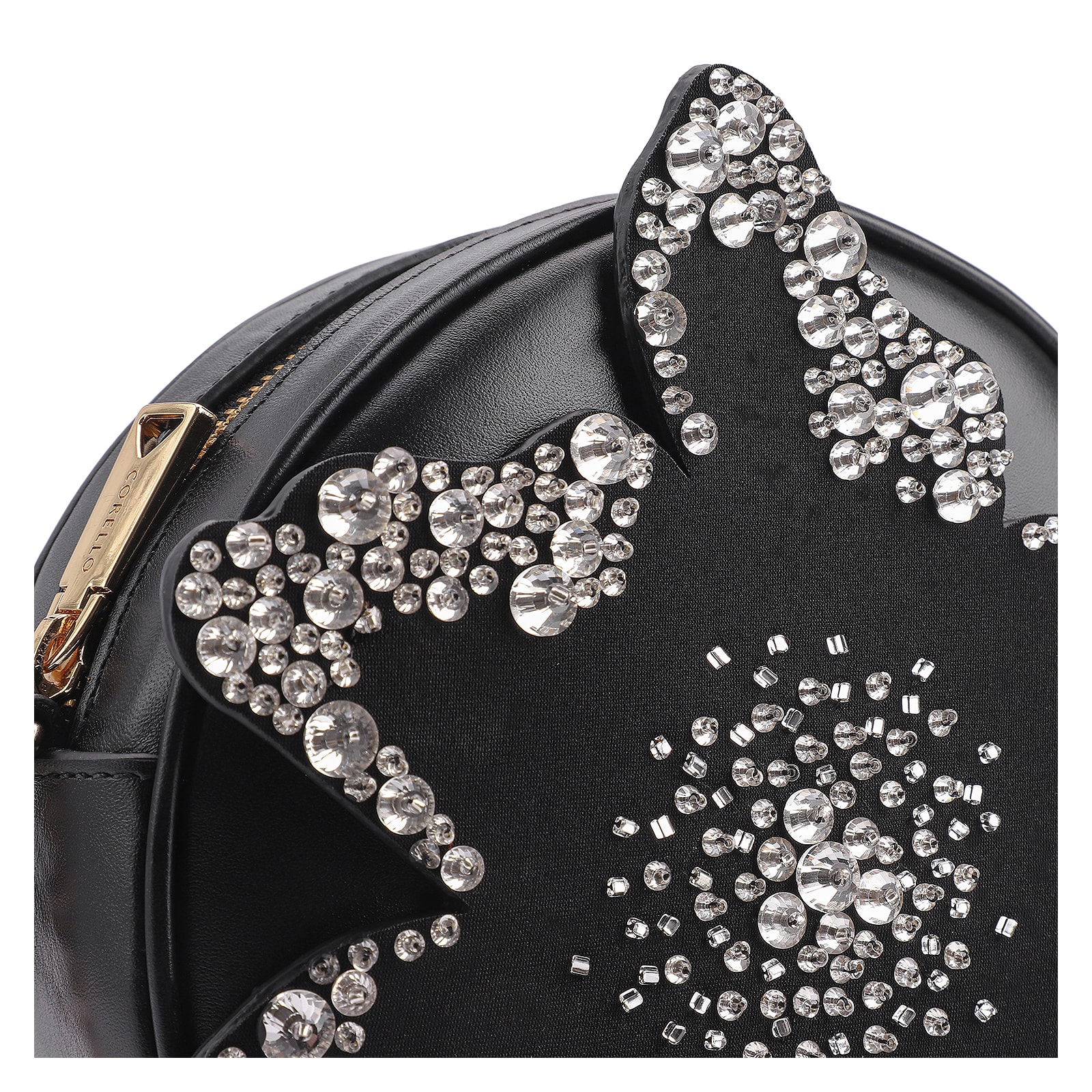 Bolsa Transversal Corello x Vitor Zerbinato Couro Preto
