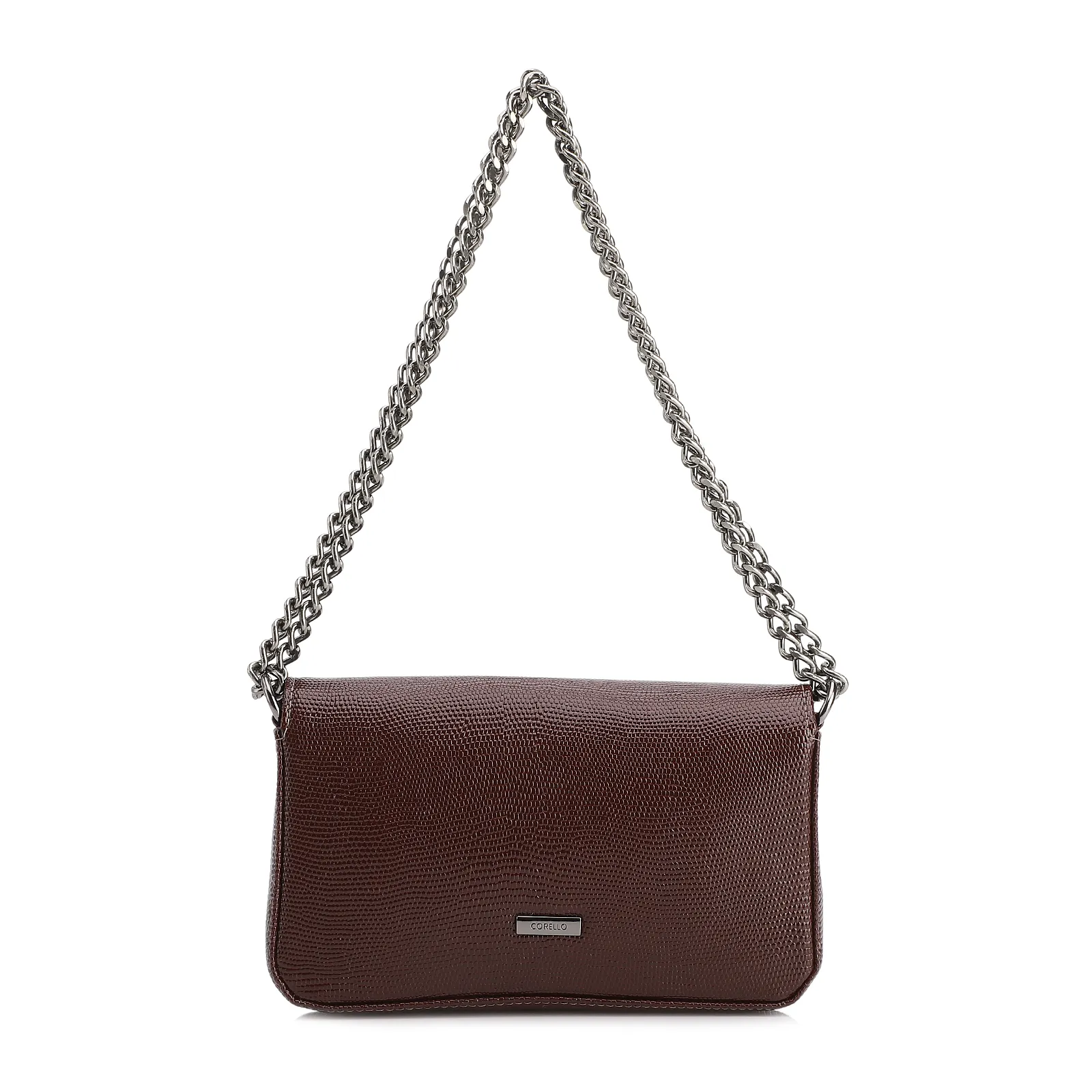  Bolsa Transversal Correntes Alt Lezard Marrom