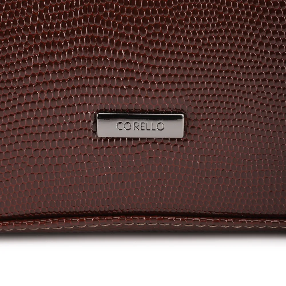  Bolsa Transversal Correntes Alt Lezard Marrom - imagem 5