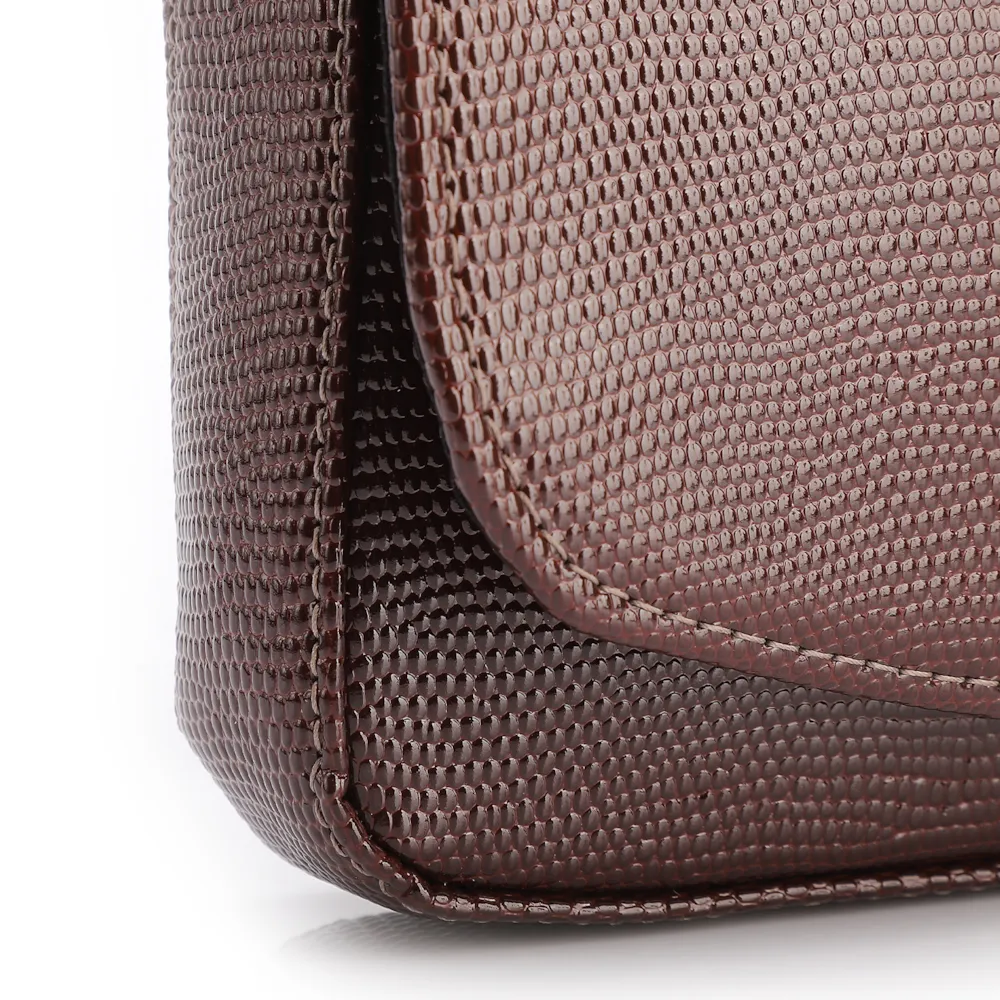  Bolsa Transversal Correntes Alt Lezard Marrom - imagem 6