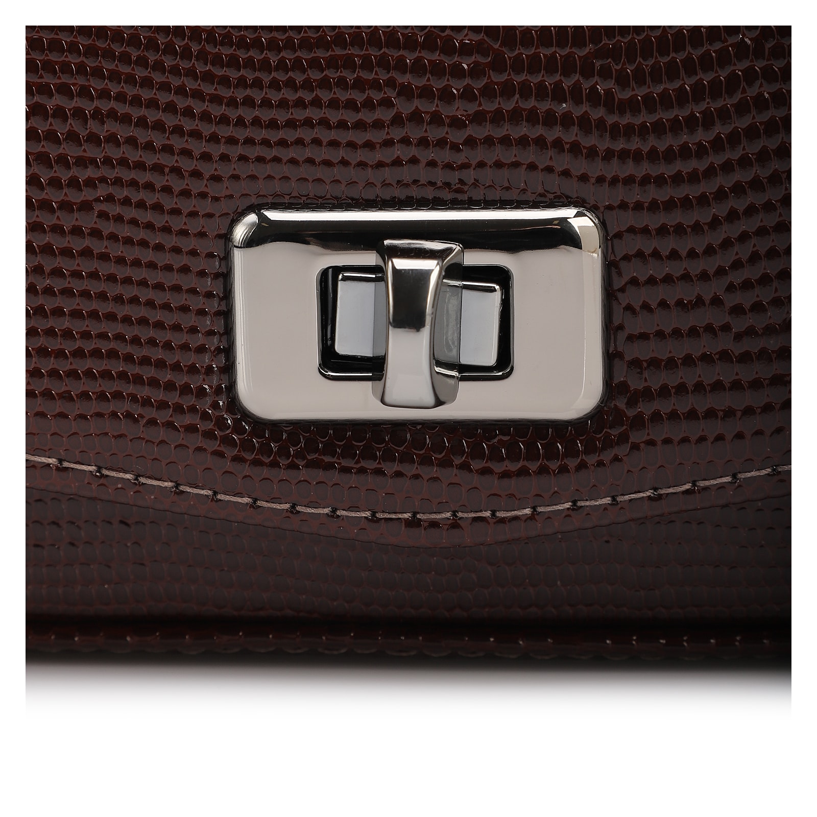 Bolsa Transversal Correntes Alt Lezard Marrom