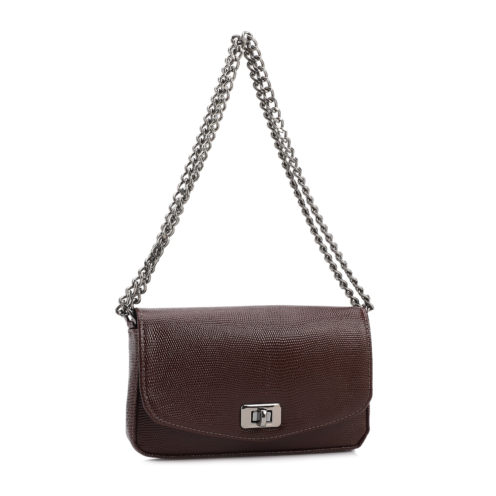 Bolsa Transversal Correntes Alt Lezard Marrom