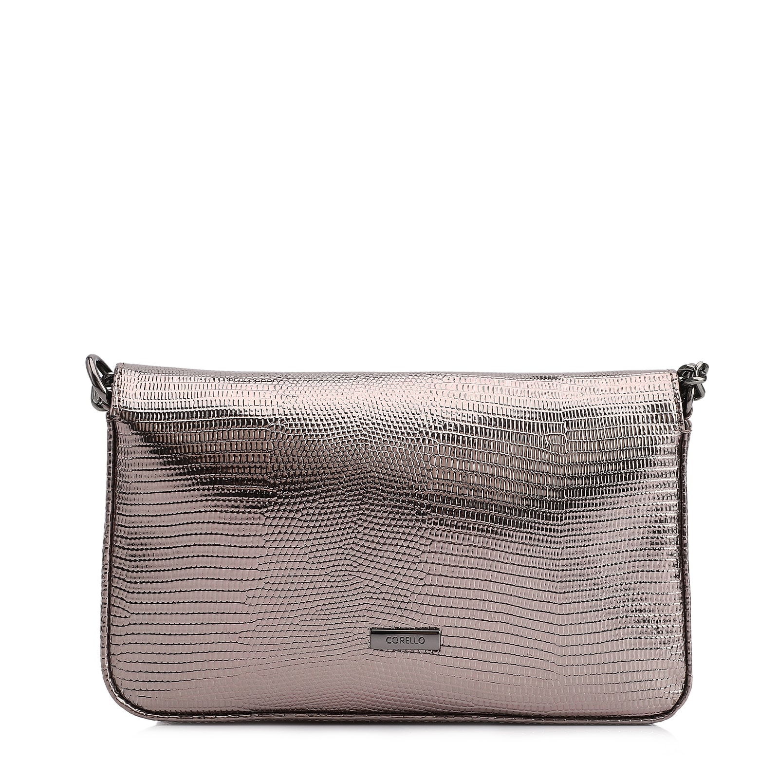 Bolsa Transversal Correntes Alt Lezard Prata