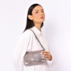  Bolsa Transversal Correntes Alt Lezard Prata - imagem 2