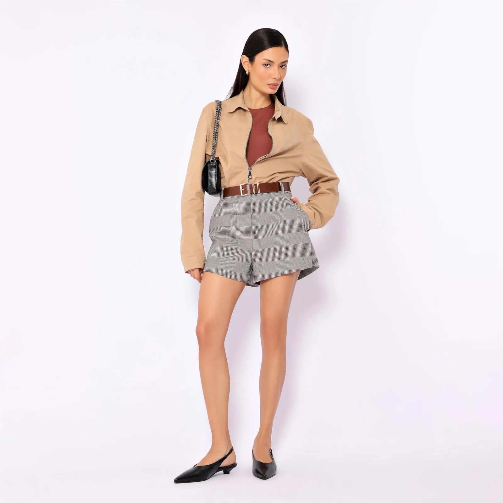 Bolsa Transversal Correntes Alt Lezard Preto
