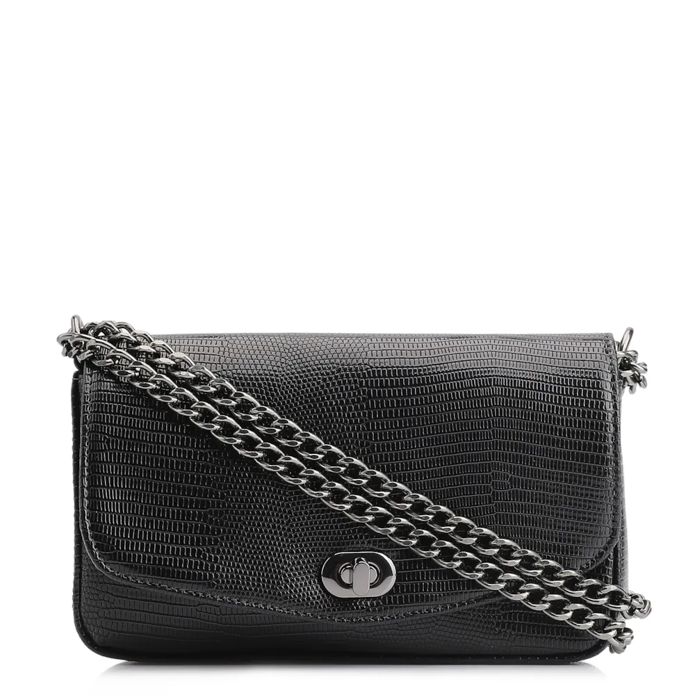  Bolsa Transversal Correntes Alt Lezard Preto