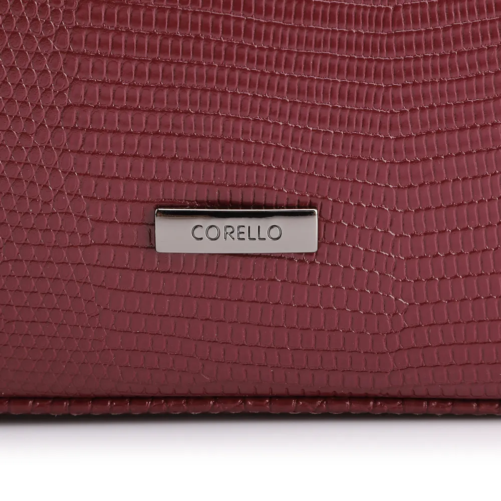  Bolsa Transversal Correntes Alt Lezard Vinho - imagem 6