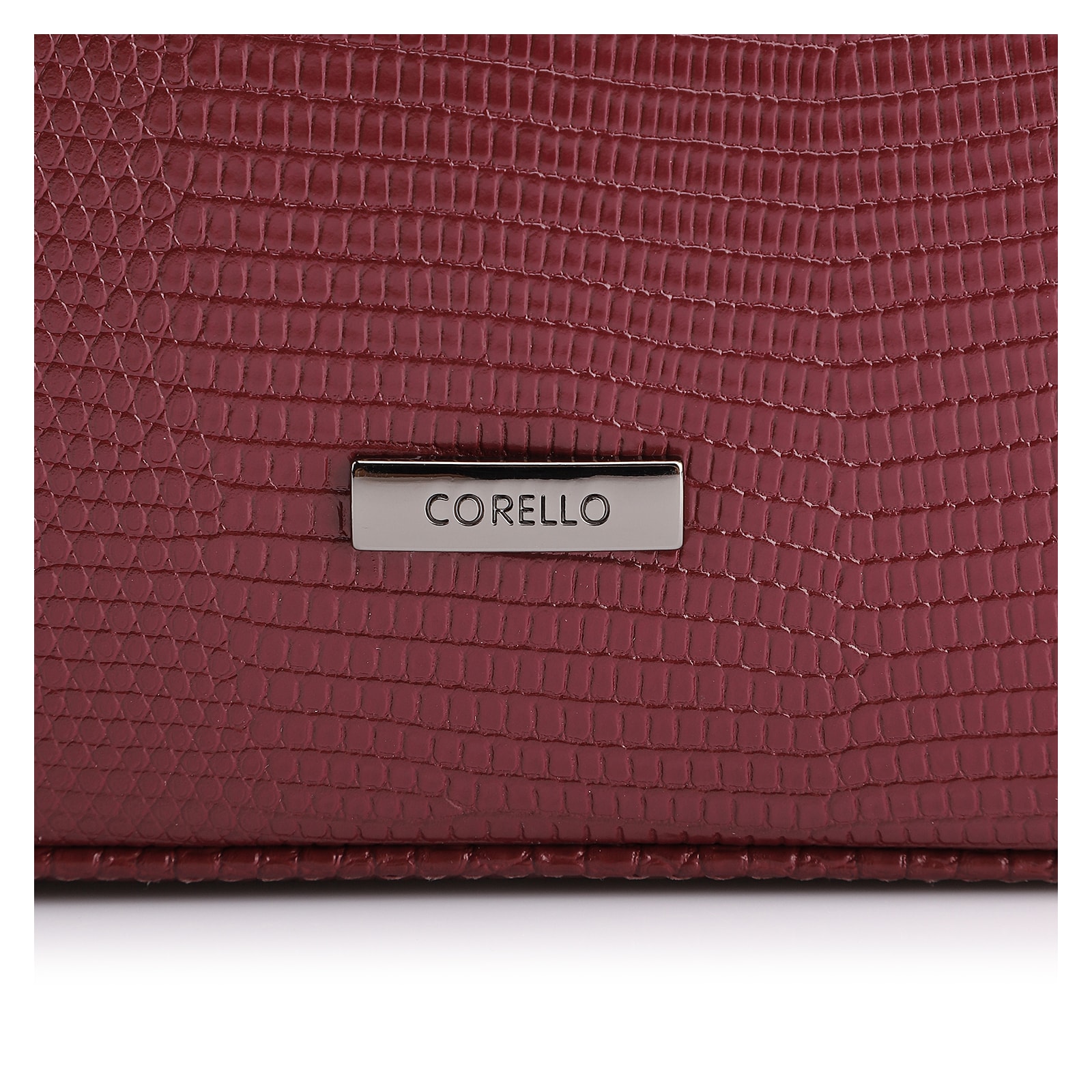 Bolsa Transversal Correntes Alt Lezard Vinho