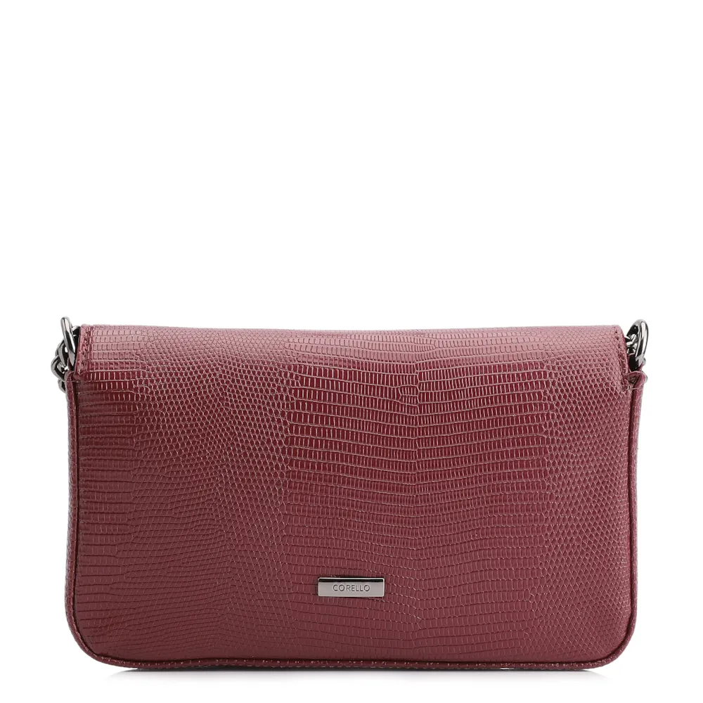  Bolsa Transversal Correntes Alt Lezard Vinho - imagem 3