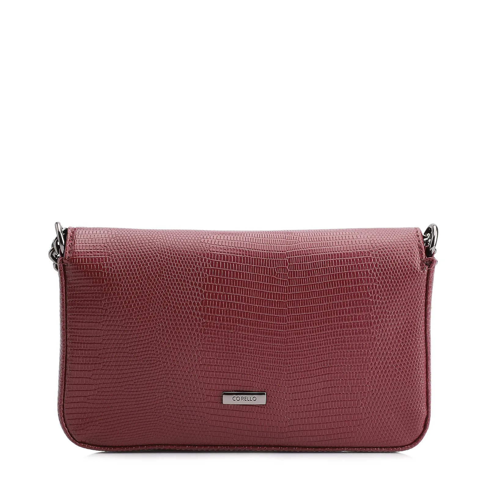  Bolsa Transversal Correntes Alt Lezard Vinho