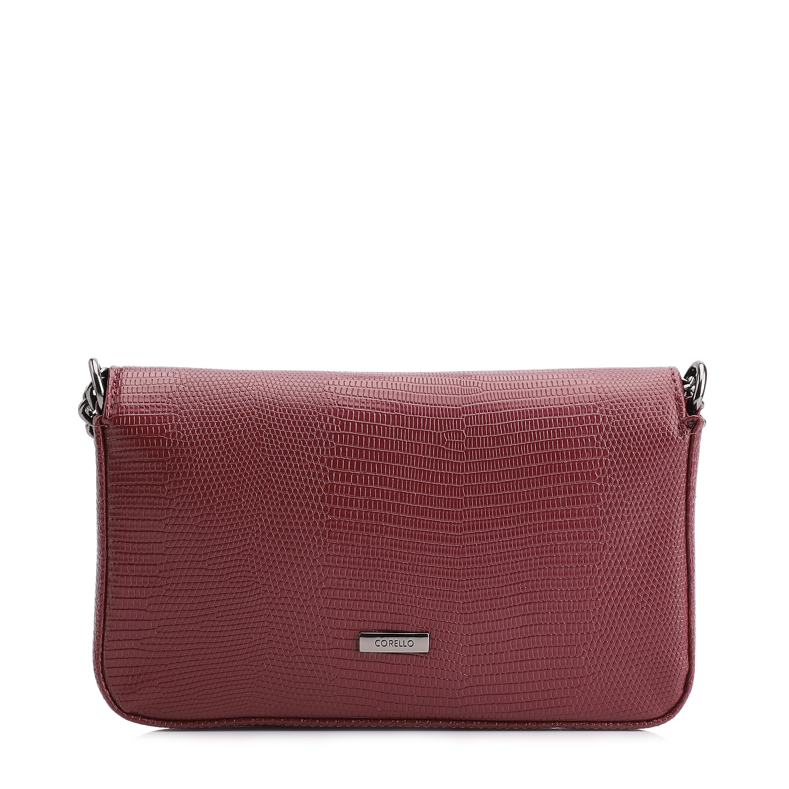 Bolsa Transversal Correntes Alt Lezard Vinho