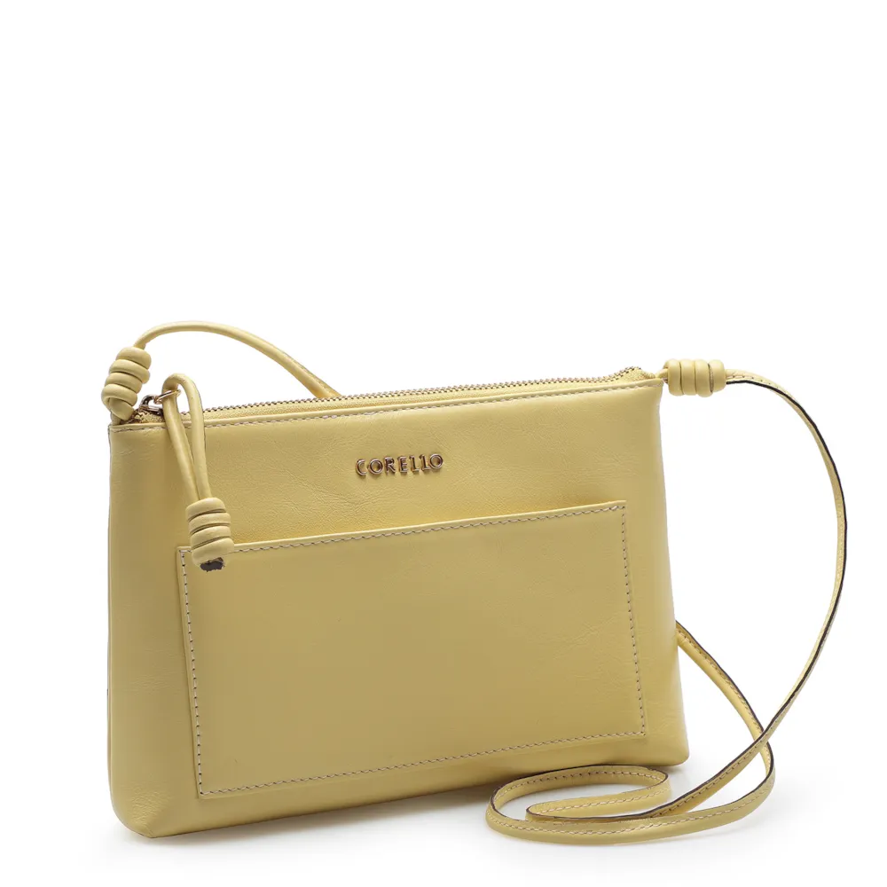 Bolsa Transversal Couro Amarelo - imagem 3