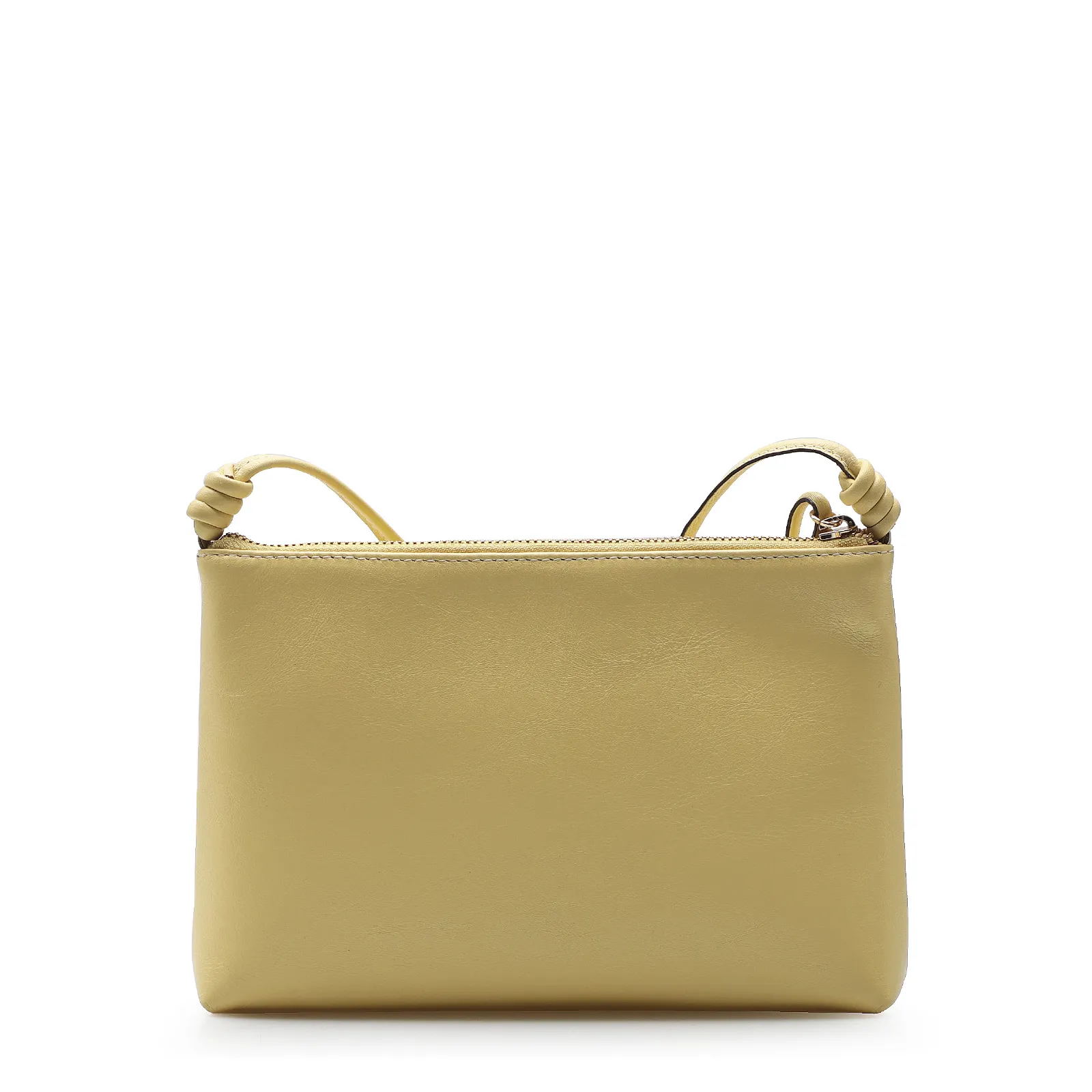 Bolsa Transversal Couro Amarelo