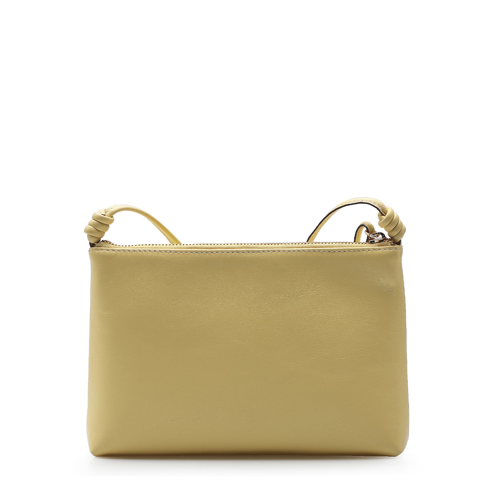 Bolsa Transversal Couro Amarelo