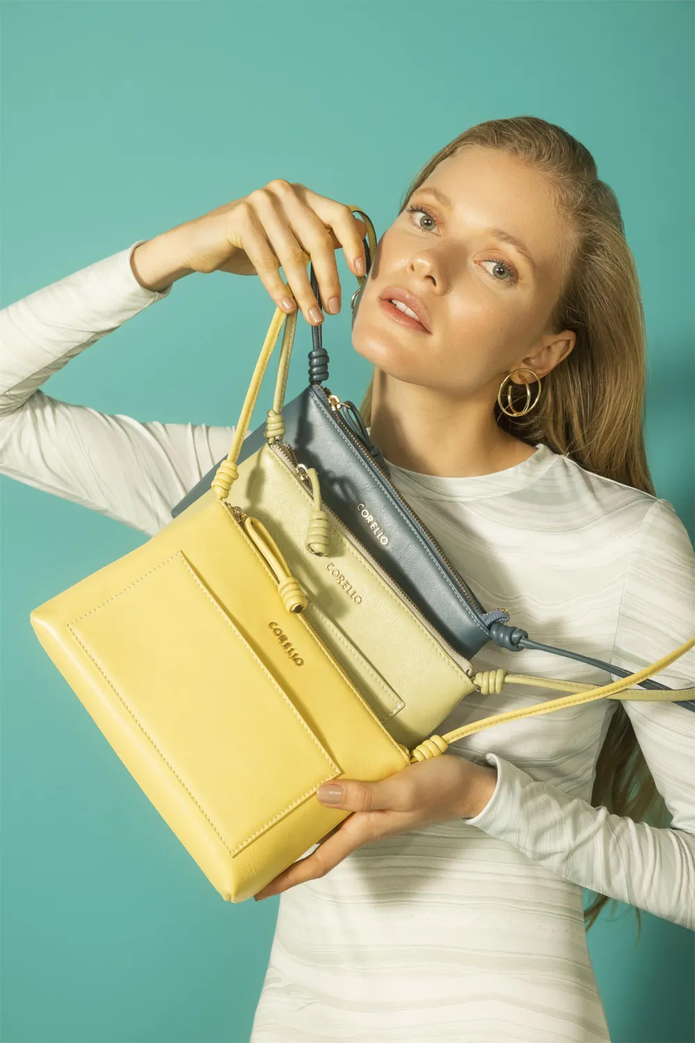 Bolsa Transversal Couro Amarelo - imagem 7