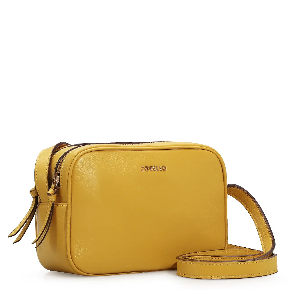 Bolsa Transversal Couro Amarelo - imagem 2