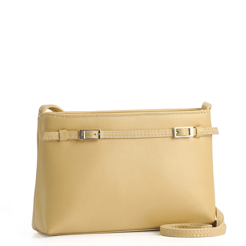 Bolsa Transversal Couro Amarelo - imagem 3