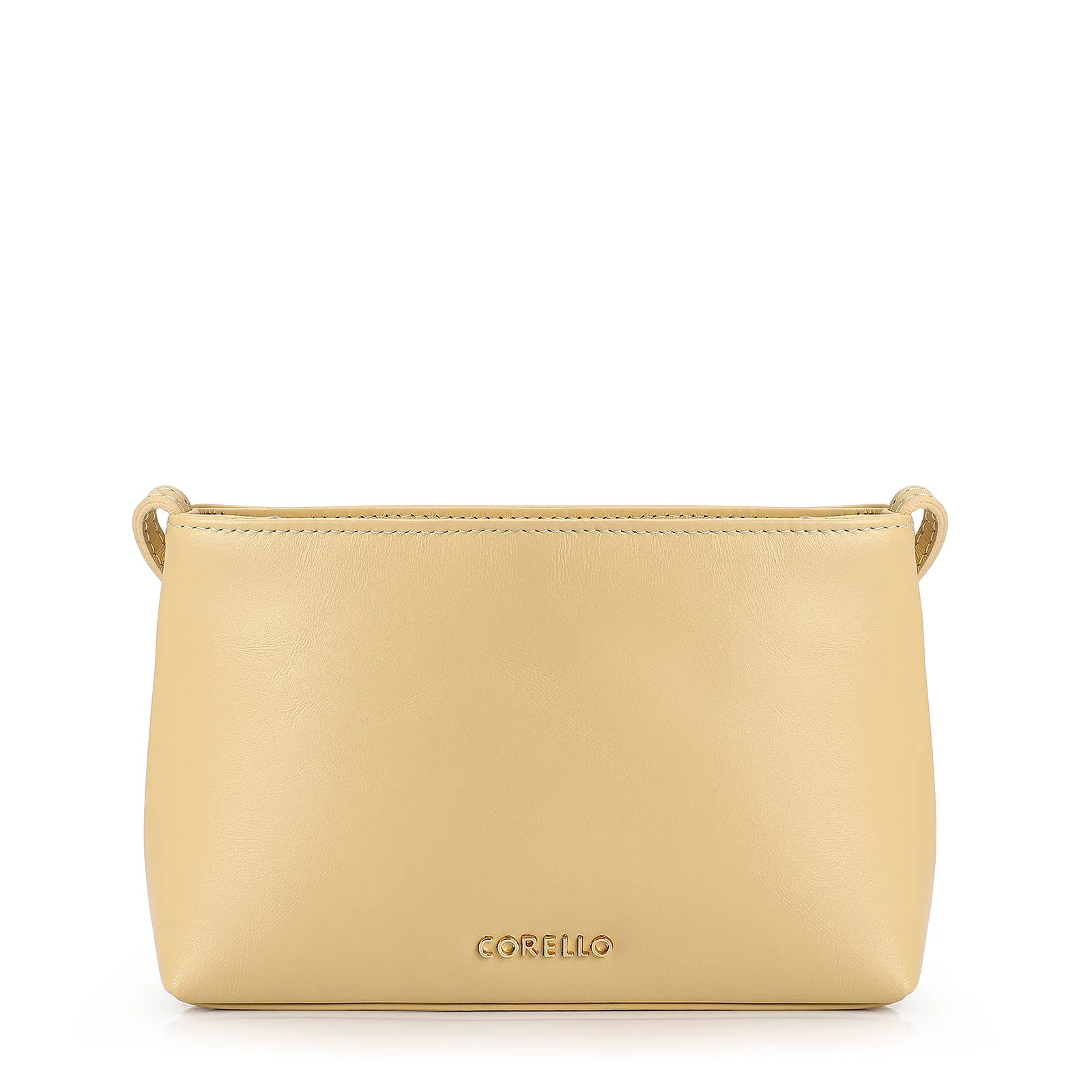 Bolsa Transversal Couro Amarelo