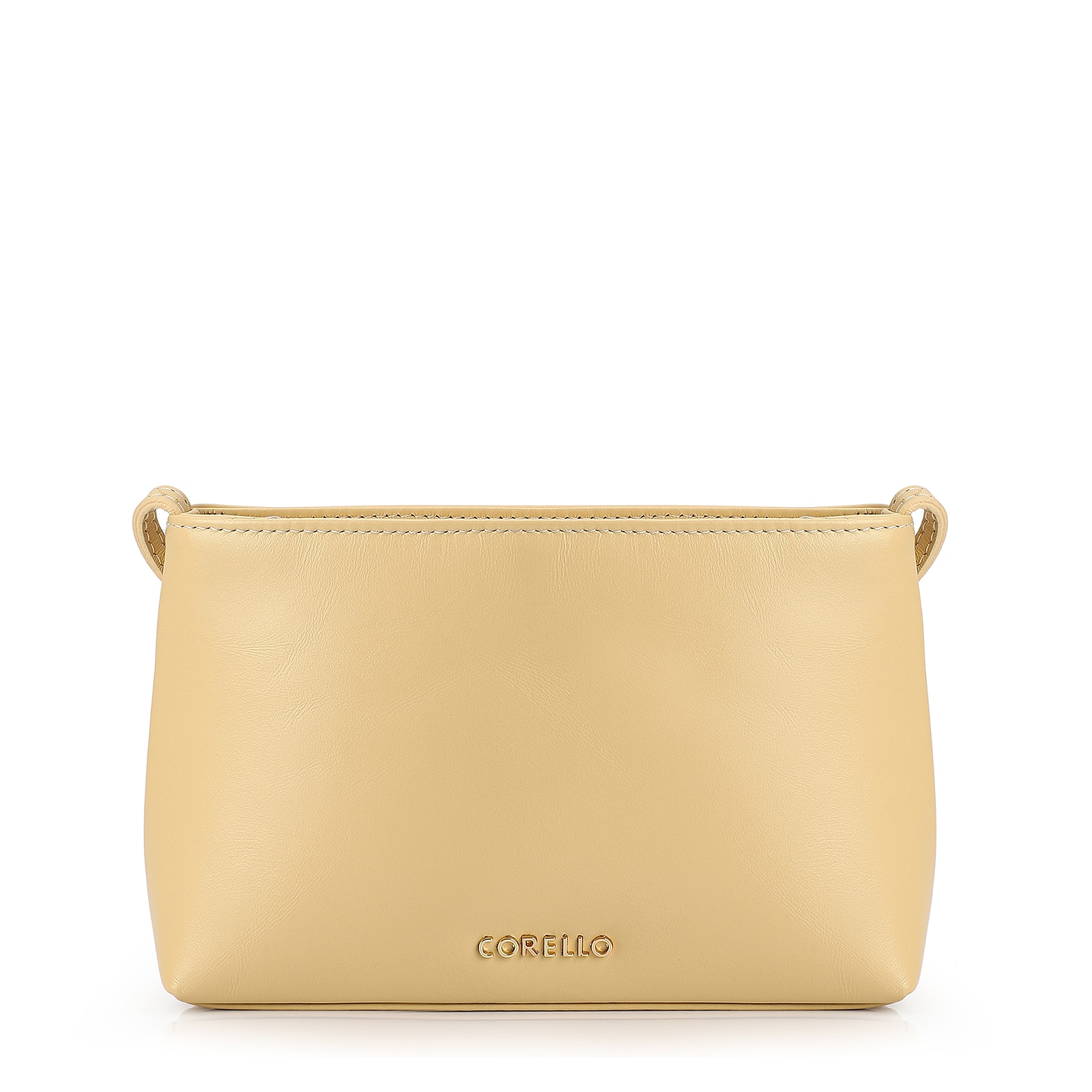 Bolsa Transversal Couro Amarelo