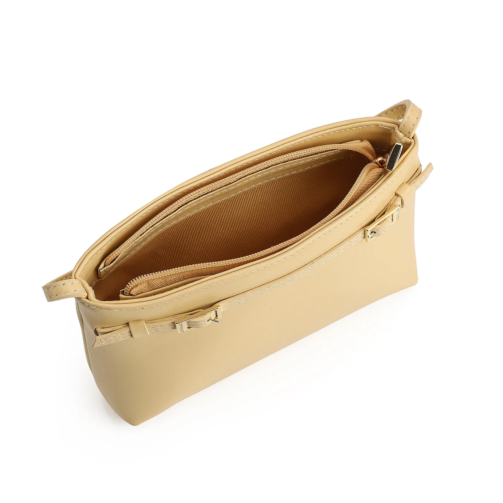 Bolsa Transversal Couro Amarelo