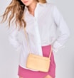 Bolsa Transversal Couro Amarelo - imagem 2