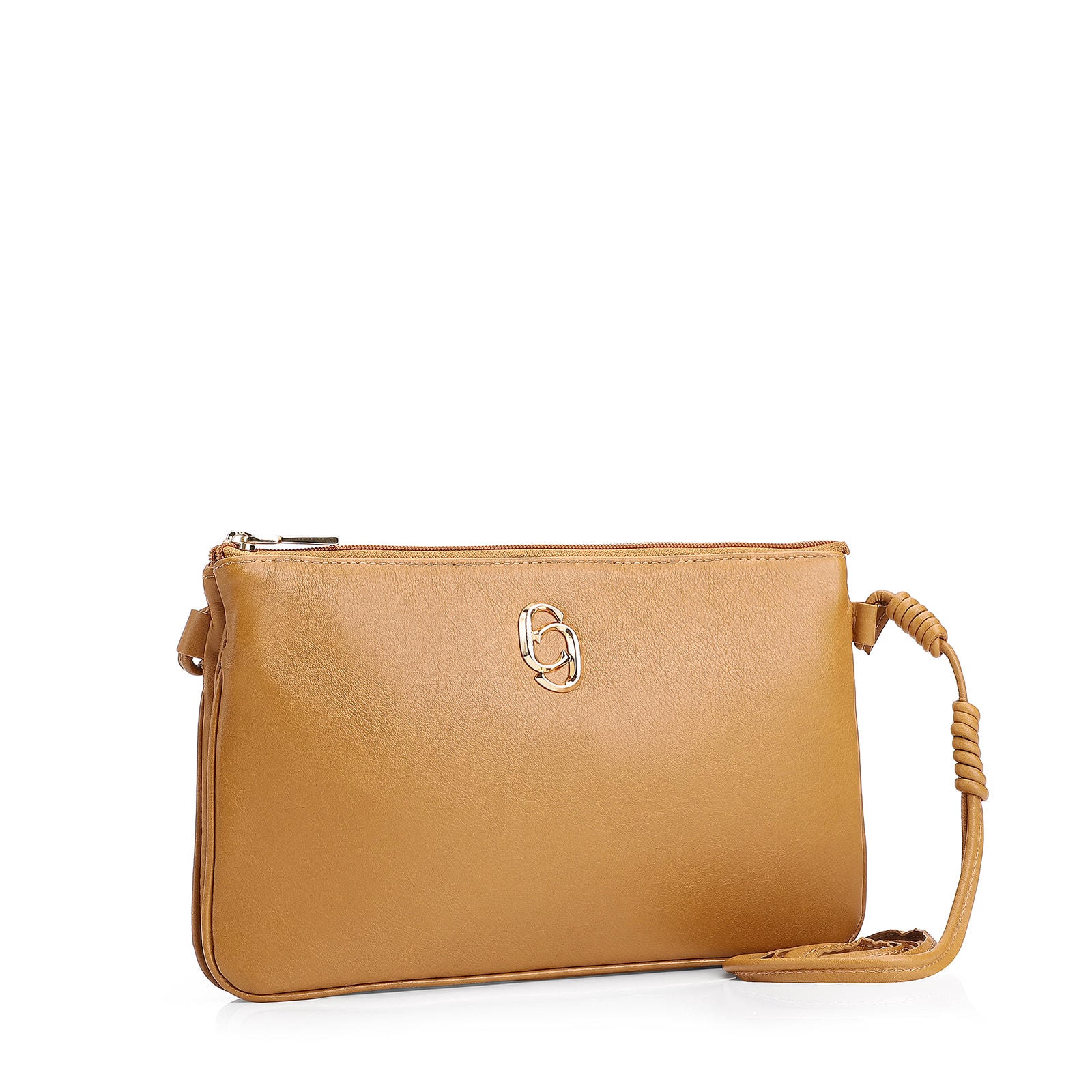 Bolsa Transversal Couro Amarelo