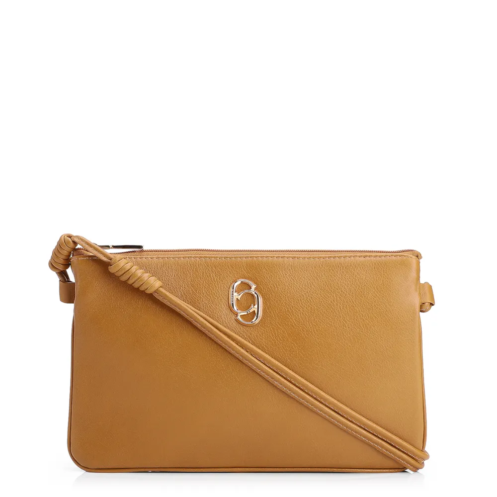 Bolsa Transversal Couro Amarelo
