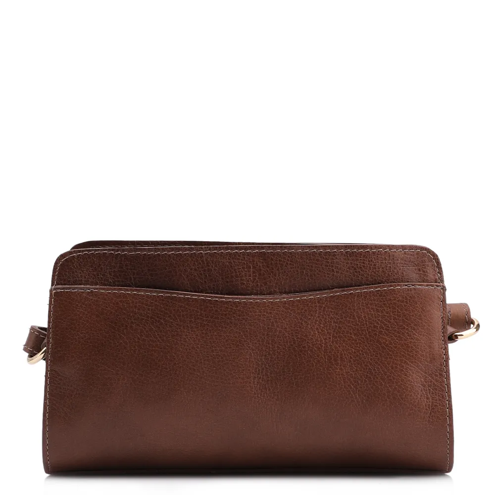 Bolsa Transversal Couro Antique Marrom - imagem 3