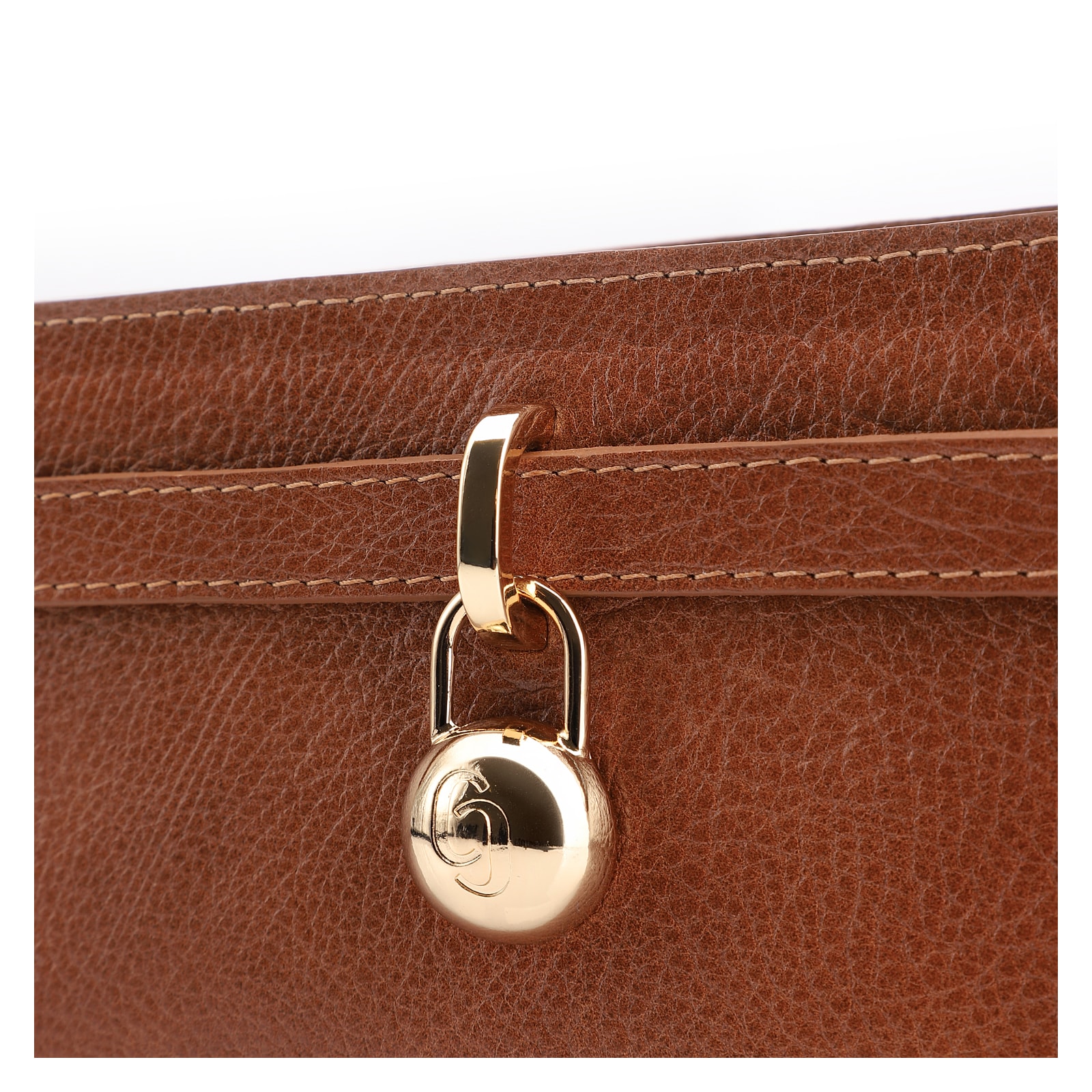 Bolsa Transversal Couro Antique Marrom Claro