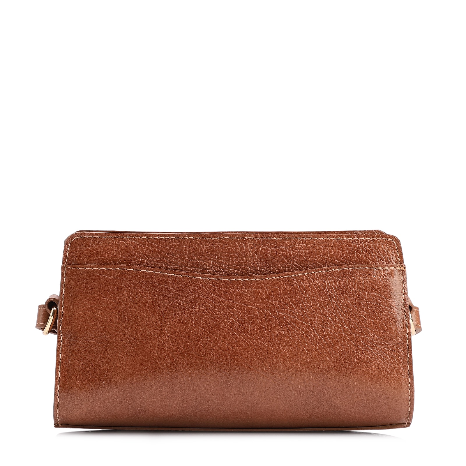 Bolsa Transversal Couro Antique Marrom Claro