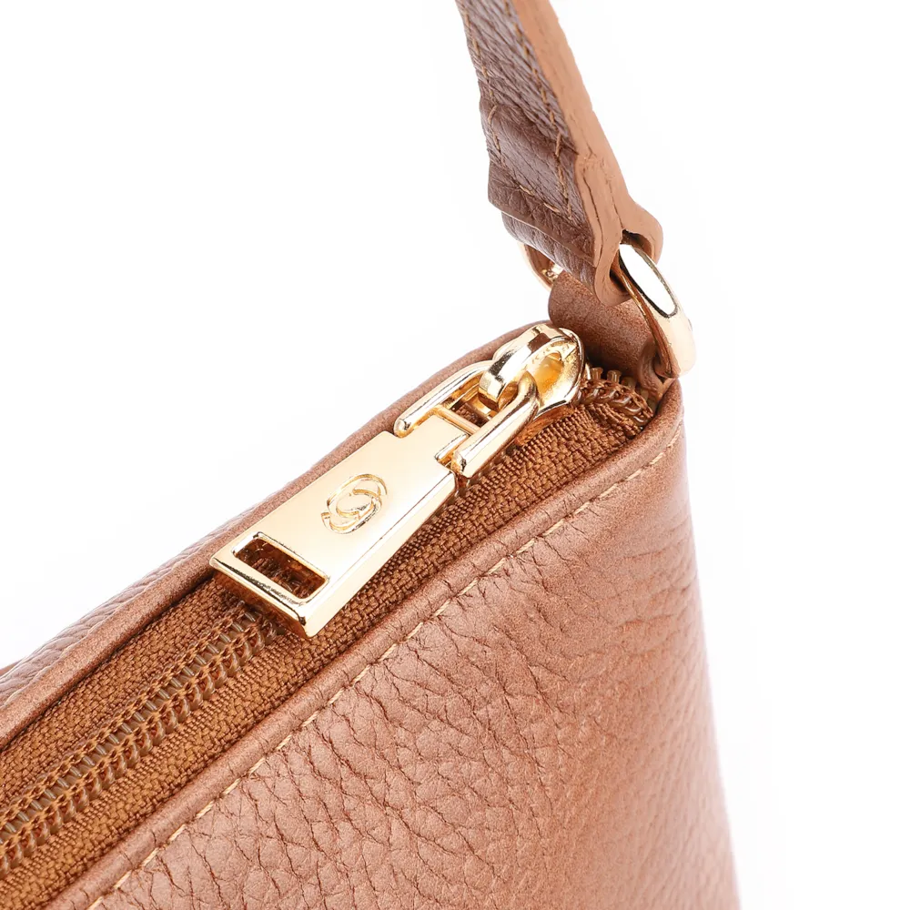 Bolsa Transversal Couro Antique Marrom Claro - imagem 5