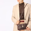Bolsa Transversal Couro Antique Marrom Escuro - imagem 2