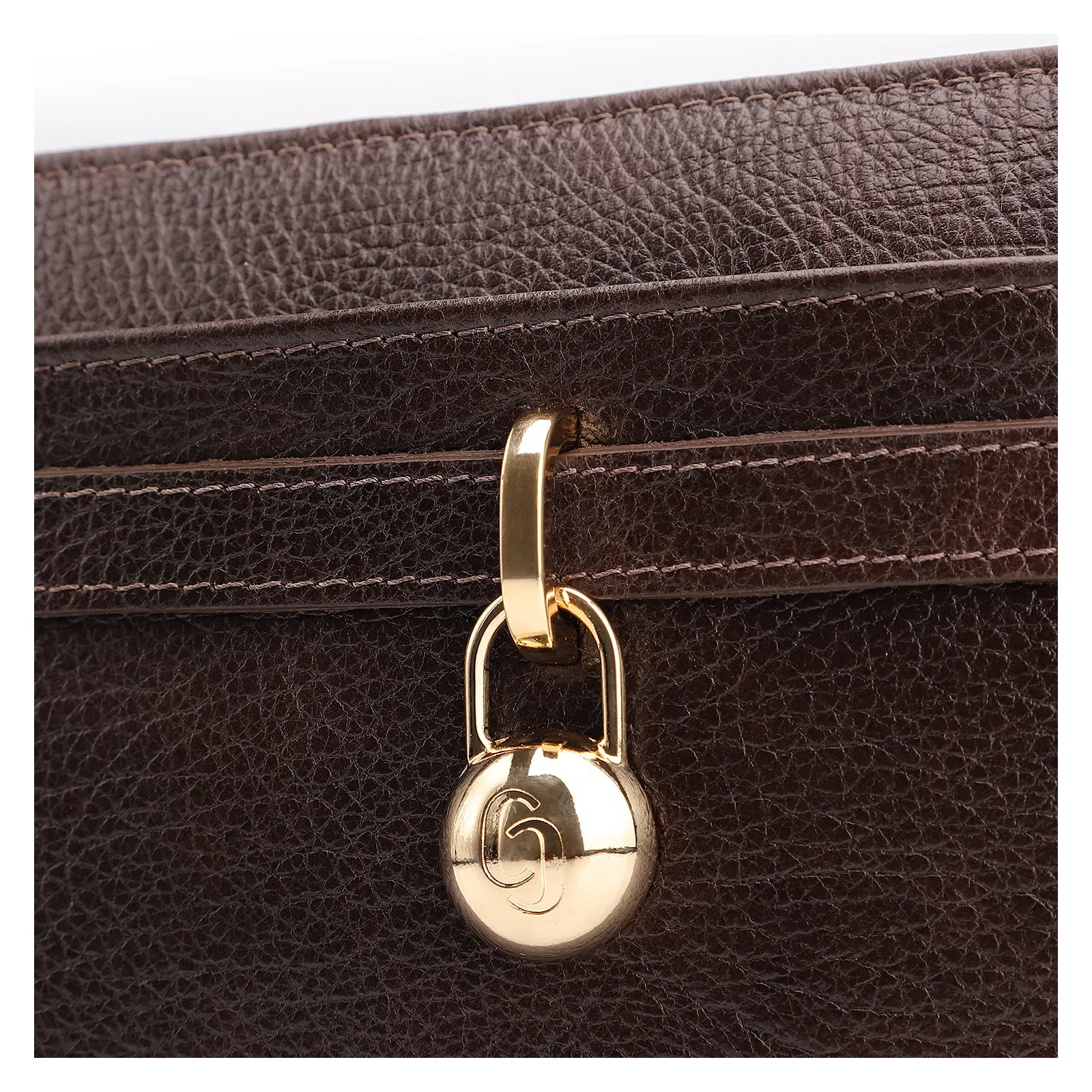 Bolsa Transversal Couro Antique Marrom Escuro