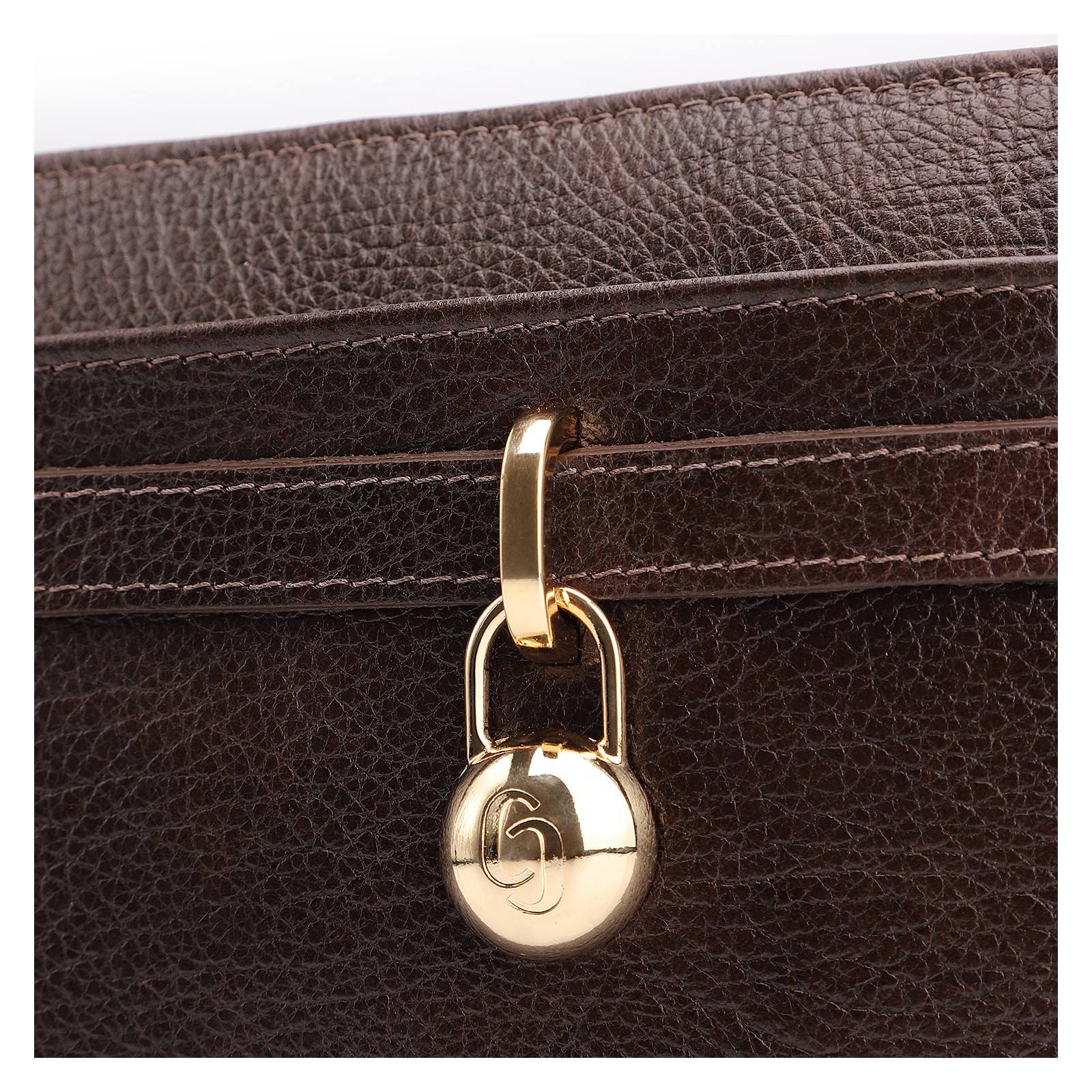 Bolsa Transversal Couro Antique Marrom Escuro